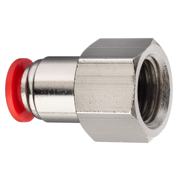 Usa Industrials Push to Connect Fitting- PBT-Female Straight-1/4" Tube OD x 3/8" FNPT ZUSA-PTC-PBT-78